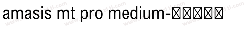 amasis mt pro medium字体转换